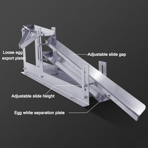 Commercial Egg White Separator, Egg Yolk Separator,Stainless Steel Quick Egg Separator Protein Separator,Adjustable Sliding Height