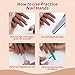 ​​Veikmv Practice Hand for Acrylic Nails,Silicone Mannequin Hand with Flexible Fingers,Gel Polish & Nail Art Training, Manicure Practice Kit for Beginners​