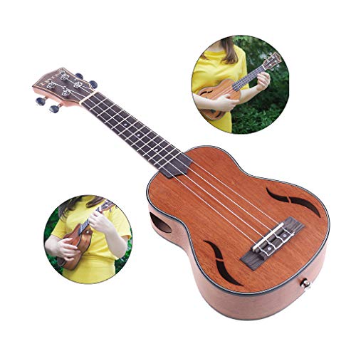 HELYZQ Ukulele Tenor Irin 21 Polegada Nogueira Madeira 18 Traste Acústico Ukelele Guitarra Mogno Fin