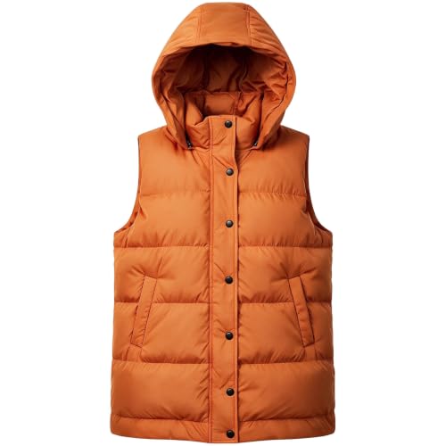 Oversized Puffer Vest Women Quilted Lightweight Sleeveless Hoodie - image 5