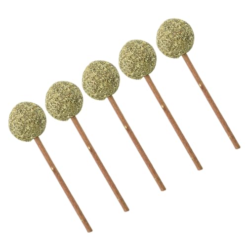 BAZEITFLOW 5個猫草ボール棒棒糖 モラルティースバー ペット用 キャットボー