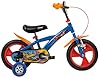 Toimsa Hot Wheels 12 inch Bicycle, Kids Bike Learn to Ride, with Training Wheel Stabilisers and Mudguard, for Children Ages 3-5 Years, Blue and Red #1
