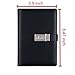 JunShop A5 PU Leather Journals Note books Secret Diary with Lock Password Lined,Locking Journal Diary (Black)