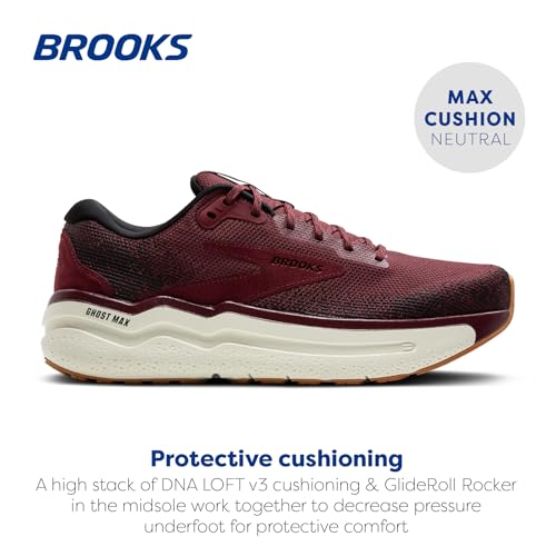 Image of Brooks Men's Ghost Max Suede /Leather Neutral Running & Walking Shoe