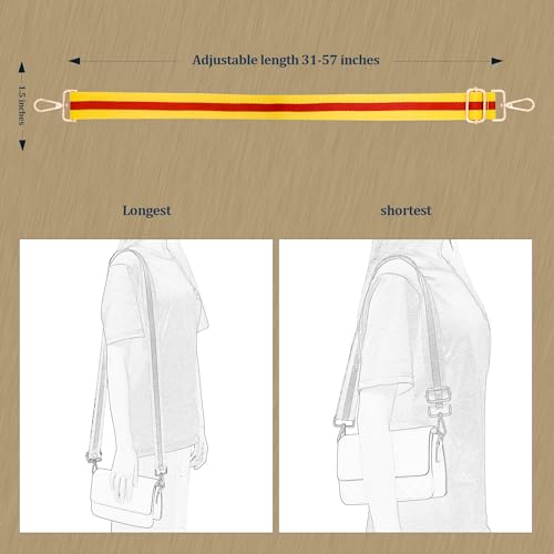 Woven Stripe Purse Straps,Replacement Crossbody Wide Shoulder Adjustable Strap for Bag Handbags2