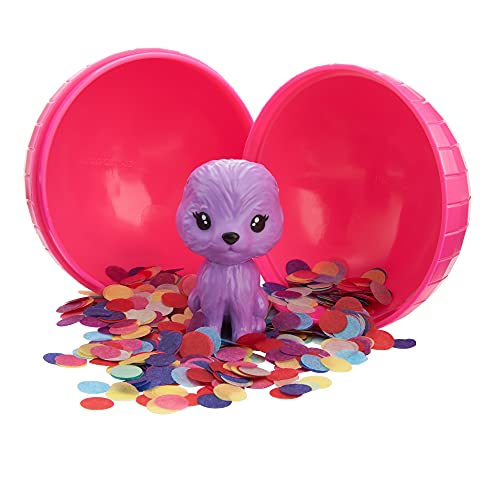 Barbie HBG39 - Color Reveal Cupcake Haarwechsel Puppe, Glitzerpink Spielset mit 25 Überraschungen rund um Haarstyling und Party, Spielzeug ab 3 Jahren – Bild 4