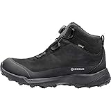 Icebug Womens Stavre BUGrip GTX Hiking Boot with Carbide Studded Traction Sole, Black/JadeMist, 7