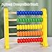 WNWLwooden Abacus Frame Learning Tool Growth Toy Beads Educational Counting Toy Abacus Math Thinking Abacus Counting Toy,for Preschool Learning, Learning Mathematics Abacus (Yellow Abacus)