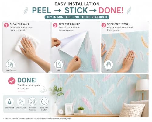 Image of Barebeauty 70 x 70 CM Brick Wallpaper 3D Wall Panel | Self-Adhesive Waterproof Foam Wall Sticker | Peel & Stick Decor for Home, Bedroom & Living Room (Pack of 4, 21.08 Sq. Ft. Approx)