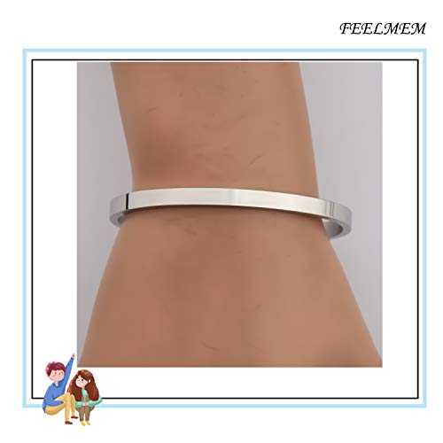 FEELMEM Cousin Bracelet Cousins By Blood Sisters By Heart Friends By Choice Bangle Cousin Jewelry Gift for Cousins (Silver)3