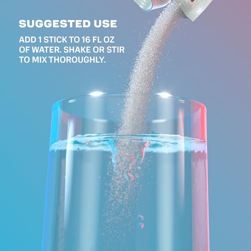 Image of Prime Rapid Rehydration Electrolyte Powder Sticks, Ice Pop, Sugar Free Hydration Drink Mix with Sodium, Potassium, Magnesium & B Vitamins to Replenish Fluids, Caffeine Free, 16 Count