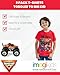 Monster Jam Toddler Boys 3 Pack Graphic T-Shirts Kids Black/Red/Grey 2T
