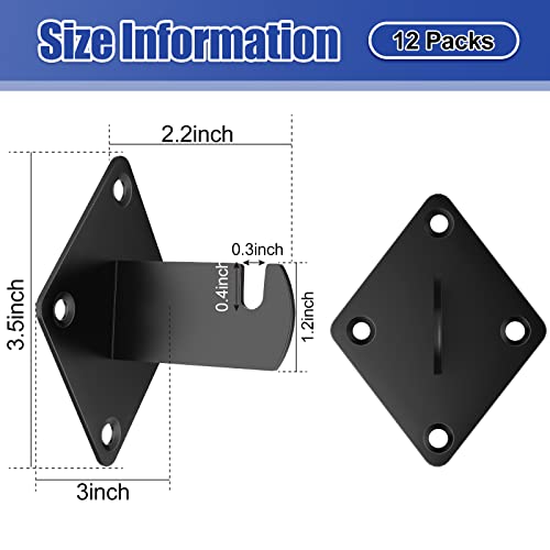 Tcevily TV007 12 Pcs Gridwall Mount Brackets thumb #1