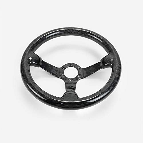 EPR Universal Deep Dish Type Forged Carbon Steering Wheel Set(335mm Diameter, deep Around 60mm, 6 Bolts 70mm PCD