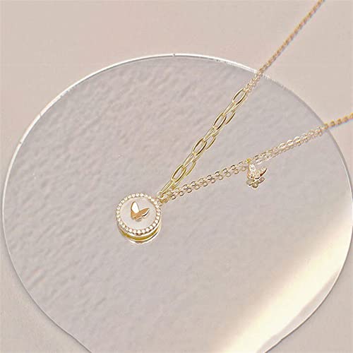 Colliers pendentif collier papillon en argent 925 fin