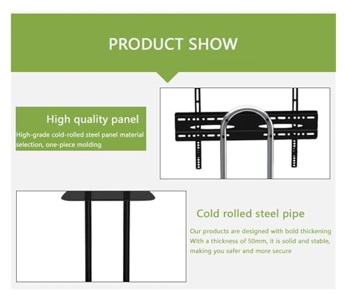 Soporte móvil para TV ajustable en altura miniatura 6