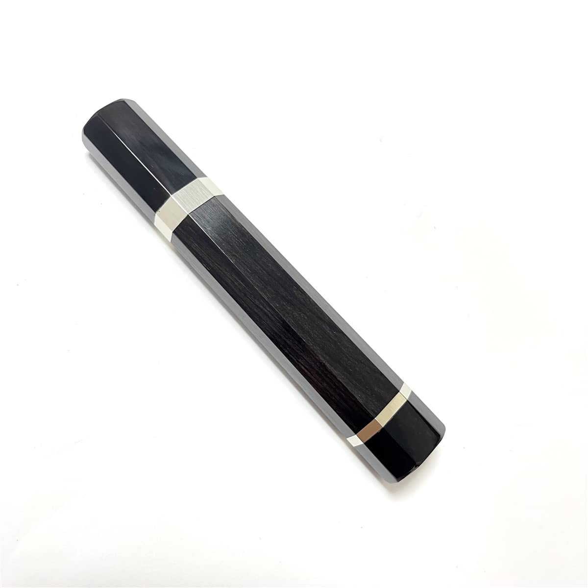 Amazon | 柳刃8寸 柳刃240 手作り包丁柄 両段銀巻 両端牛角 黒檀 唐木