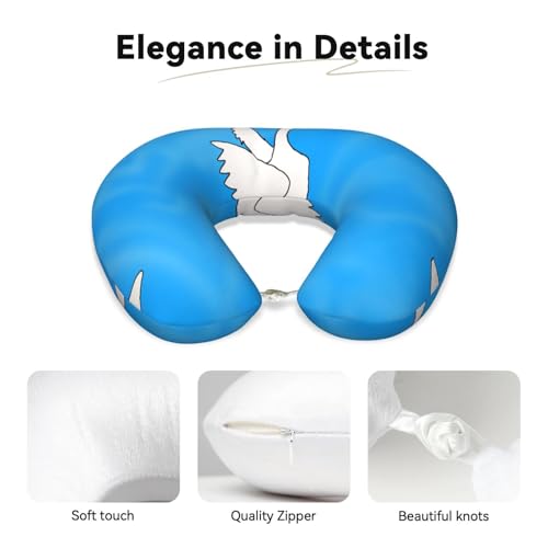 Almohada de viaje de espuma viscoelástica lavable miniatura 3