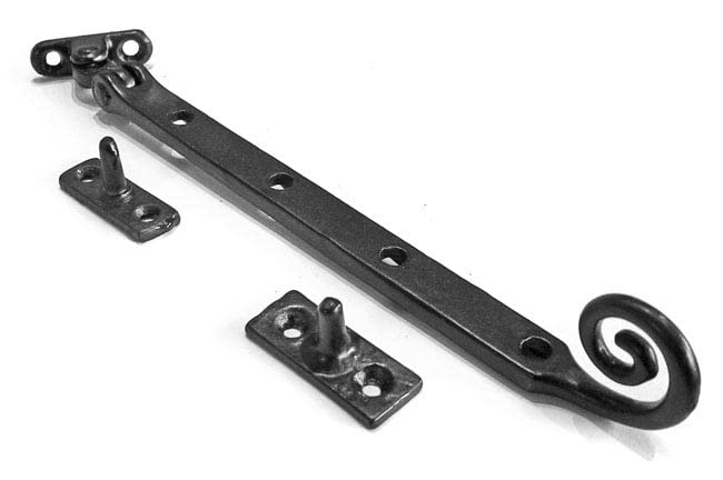 Window Casement Stay Fastener 250mm 10" Inch Black Cast Iron