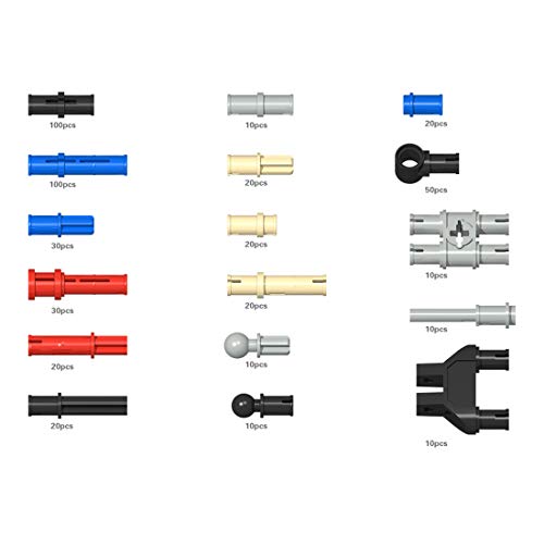 12che DIY Technic pièces Broche de Verrouillage du connecteur Compatible avec Lego Technic, Lego Technic Voitures Set -490 pièces