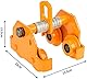 Laufkatze Krankatze 1000kg, Ringspindel Rollfahrwerk Manuelle Handfahrwerk Schienenlaufkatze Gleitenden Balken Laufkatze, für Kran Winde Seilzug Lagerhallen Industriebereiche 23x23.5x15.5cm