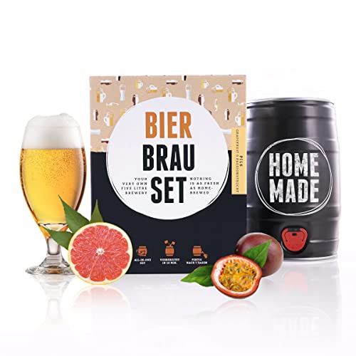 Braufässchen |Bierbrauset zum selber brauen |Pils mit Grapefruit & Passionsfrucht im 5 Liter Fass | In 7 Tagen fertig Männer, Freund oder Vater Cover