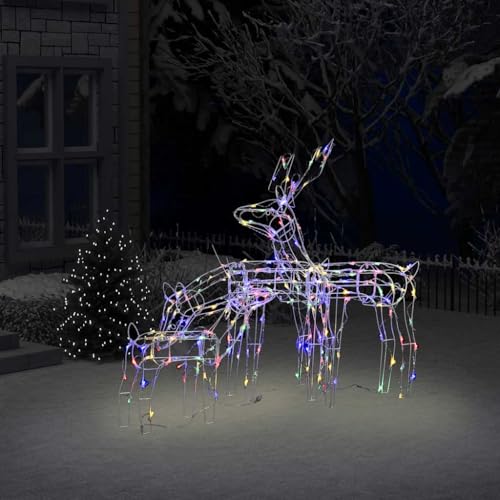 Rennes lumineux de Noël 229 LED pour illuminer vos soirées festives sur le balcon