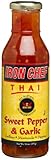IRON CHEF Thai Sweet Pepper & Garlic Sauce, All Natural, Kosher, 14-Ounce Glass Bottles (Pack of 3)