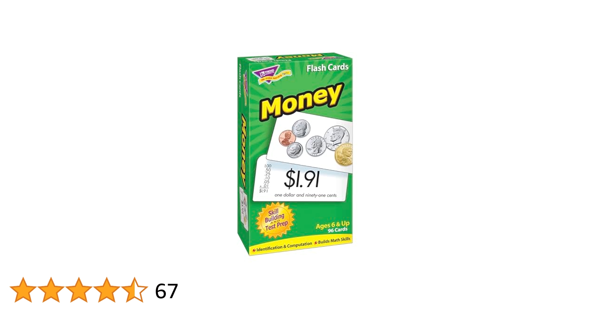 タレントカード RT-66363 Amazon.co.jp: TREND ENTERPRISES T-53016 FLASH CARDS MONEY-96