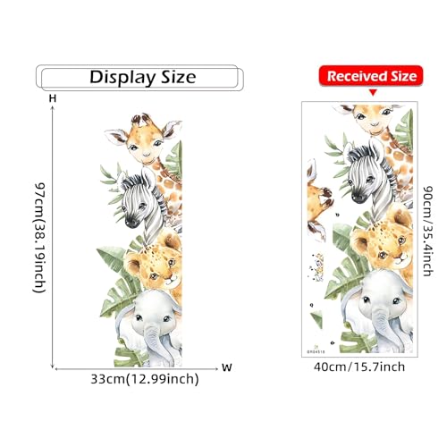 Vinilos decorativos animales de selva sacinora reutilizables miniatura 5