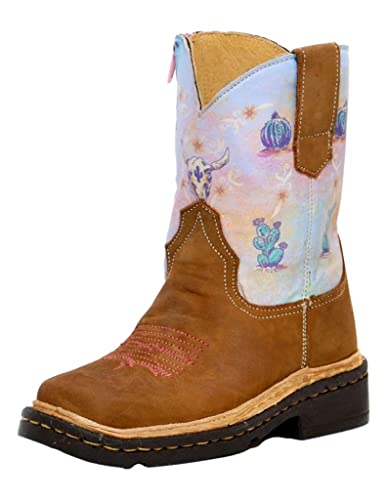 ROPER Western Boots Girls Desert Skull Tan 09-017-7023-8244 TA