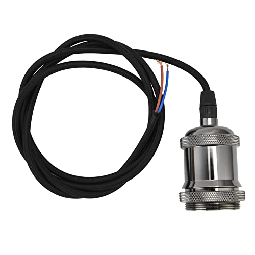 Generic E26 E27 �����v�z���_�[�A�u���b�N�A���~�j�E�����g���X�^�C���V�����f���A���C�g�\�P�b�g�A150cm �R�[�h�t�� 4A 250V�A�ƒ�A�o�[�A�z�e���A�L�b�`���ɍœK