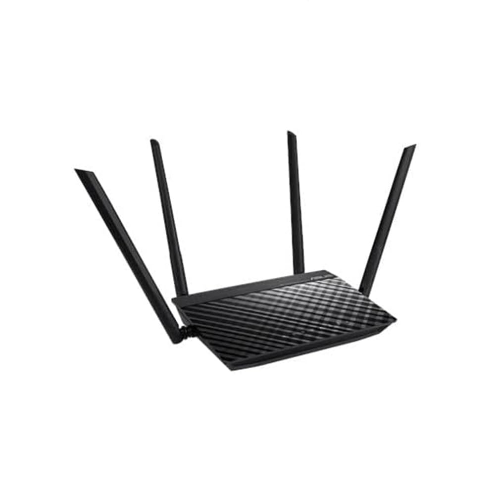 ASUS RT-AC1200 V2, Router a Doppia Banda, Per Modem Operatore e ONT, Nero | Wi-Fi 802.11ac, Velocità di 300 (2,4 GHz) + 867 Mbps (5GHz), Quattro Antenne, Parental Control e ASUS Router App