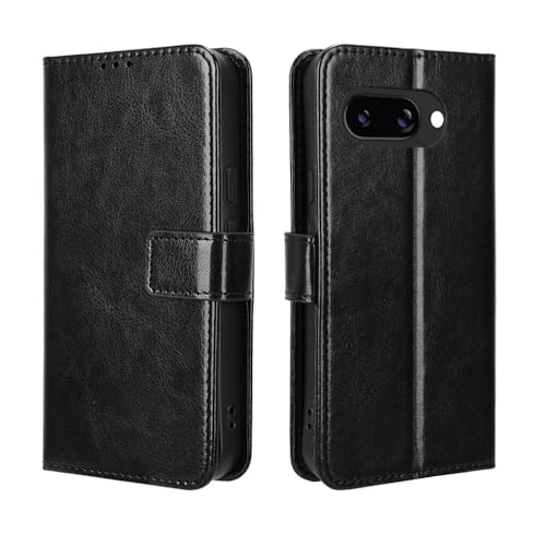 Ebzzliy Funda para Google Pixel 10a, Carcasa PU Cuero, Tipo Libro Flip con Ranura para Tarjeta Caso Soporte Plegable Cover, Cierre Magnético, Negro - imagen 2
