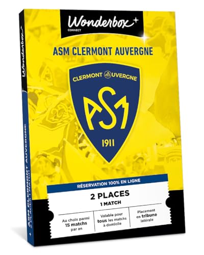 Wonderbox Connect - Coffret Cadeau - ASM Clermont Auvergne Classic - 2 places pour 1 match au choix - Parmi 15 matchs par an, valable sur tous les matchs à...
