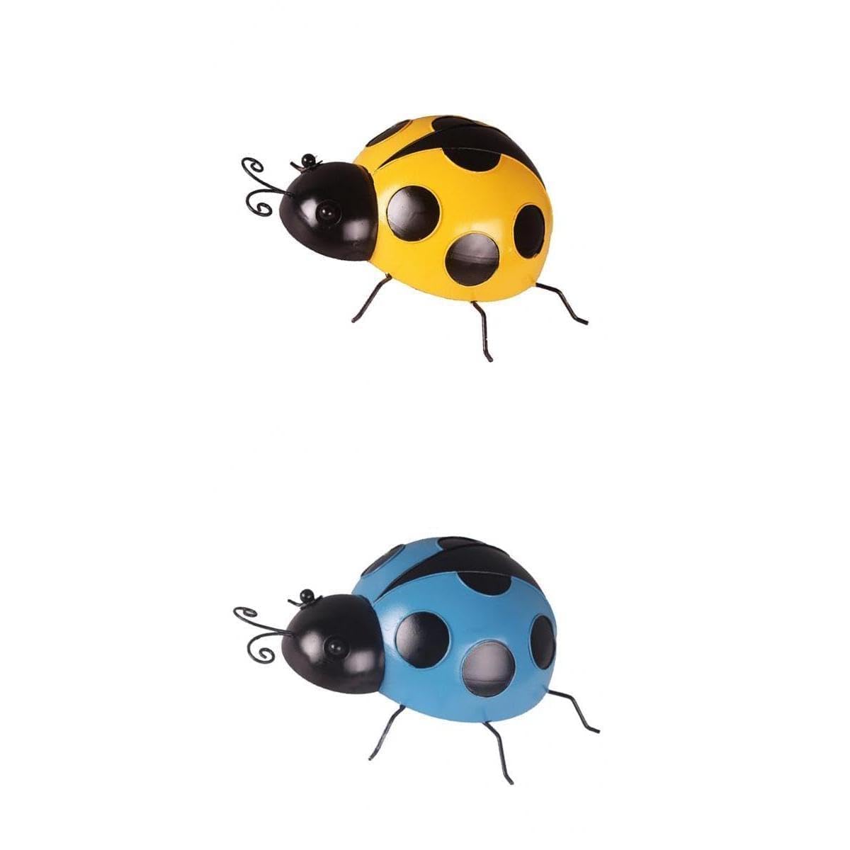CALANDIS™ 3x Mini Metal Ladybug Fence Hanger Wall Hanging Outdoor Garden Decor 10cm | Statues & Lawn Ornaments | Garden D?©cor | Yard, Garden & Outdoor Living-image-16