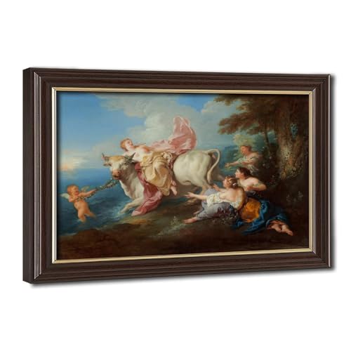 Impression sur toile The Abduction of Europa 1632 - Cadre déco murale bureau 20x30 cm