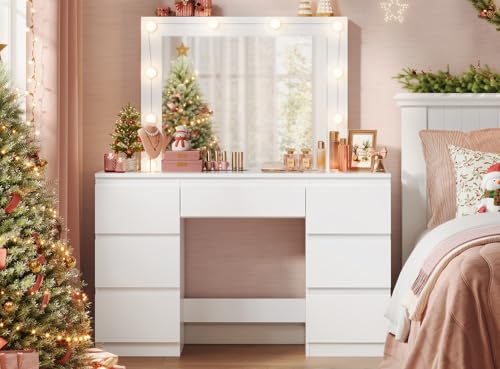 WOLTU Vanity Tocador de Maquillaje Tocador