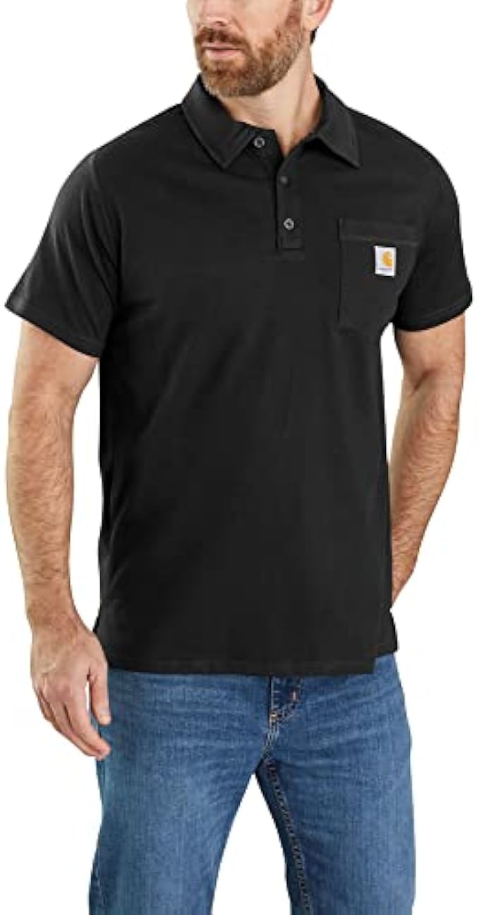 Carhartt Men's Force Relaxed Fit Midweight Short-Sleeve Pocket Polo