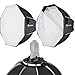 BRESSER Super Quick 90cm Octagonal Softbox for Camera Flash