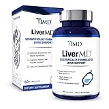 1MD Nutrition LiverMD - Liver Support Supplement | Siliphos Milk Thistle Extract - Highly Bioavailable, for Liver Support