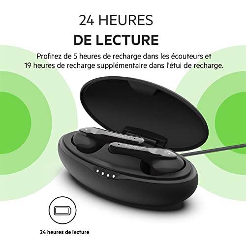 Belkin Écouteurs sans fil SOUNDFORM Move (True Wireless, Bluetooth, commande tactile, certification IPX5, basses profondes, pour iPhone, Android, etc.)