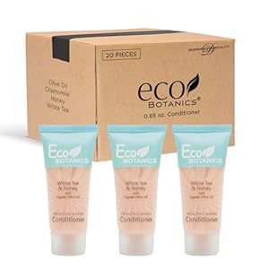 Eco Botanics Travel-Size Hotel Conditioner, 0.85 oz. (Case of 20)