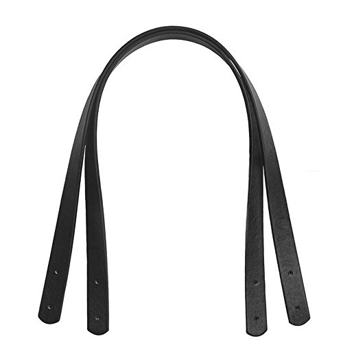 Mmrm Lot de 2u00a0bandoulières de rechange en cuir pour sac à main, Noir 