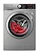 AEG L7FEE842S Lavadora de Libre Instalación, Carga Frontal, 8 Kg, 1400 rpm, Serie 7000, Motor Inverter, Función Vapor, Programa Rápido, Panel de control LCD, Puerta XL Plateada, Planteada