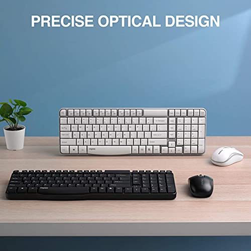 Image of Rapoo X1800S Wireless Optical Keyboard & Mouse Combo 2.4GHz 1000 DPI 10M Transmision Fn Keys-Black