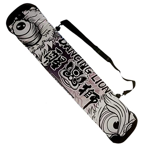 WEALTHY73 Snowboard Bag Snowboard Ski Bag SBR Elastic Diving Material Thickened Wear-Resistant Waterproof Single Shoulder Storage Bag, Lion,145CM