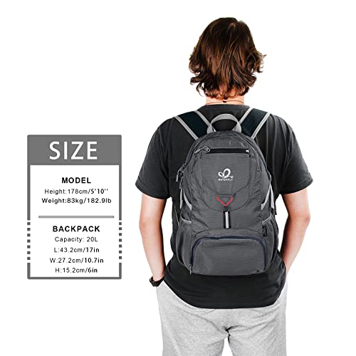 Waterfly Small Lightweight Packable Backpack: 20L Ultra Light Foldable Travel Hiking Camping Daypack Day Pack For Man Woman #TOP6
