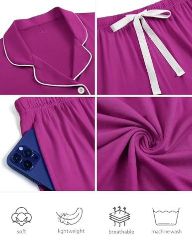 Image of HNG Pajama Sets for Women 2 Piece PJ Sets Short Sleeve Lounge Set Fashion Sleepwear XS-3XL