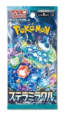 Pokemon TCG Stellar Miracle Booster Pack x4, japońska korona gwiezdna, japońskie karty Pokémon, pakiet Booster Pokemon Scarlet & Violet